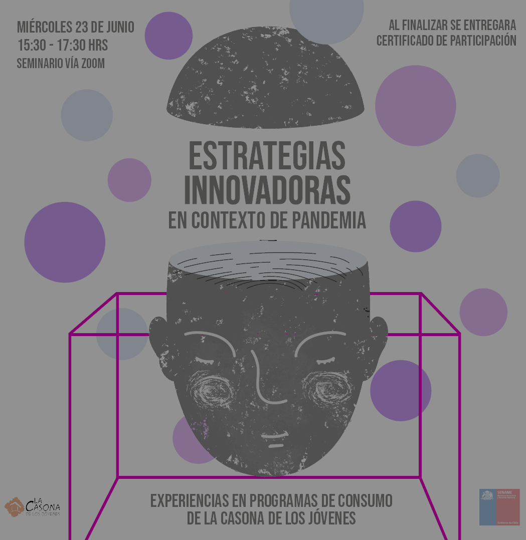 Seminario «Estrategias innovadoras en contexto de pandemia. Experiencias en programas de consumo de La Casona de los Jóvenes»