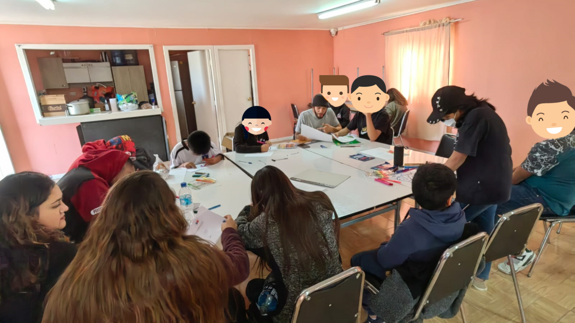 Grafiteando en Calama: Niñas, Niños y Jóvenes de Escuela La Casona disfrutaron Taller de Grafiti