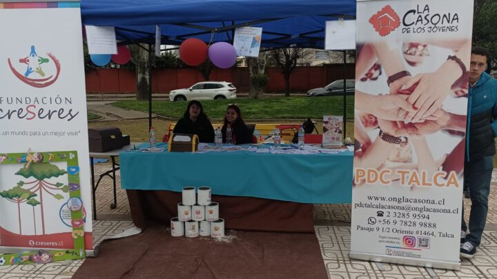 La Casona de Talca participó con actividades para prevenir el consumo de drogas en Encuentro Regional de Infancia y Adolescencia