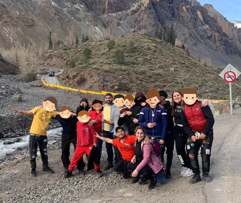 Jóvenes de la Casona de La Granja disfrutaron excursión a la Cordillera