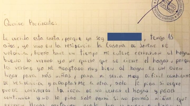 Niñas escribieron a Presidente Gabriel Boric y Equipo denunció Cierre Arbitrario de Residencia de Niñas de Valdivia