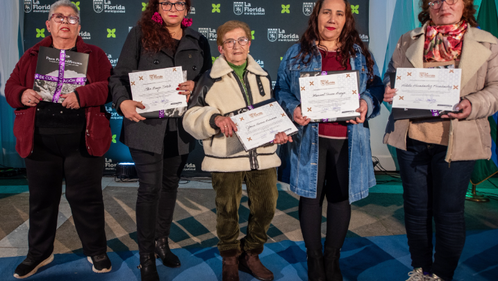 Presidenta del Centro Cultural La Casona de los Jóvenes fue destacada por la Municipalidad de La Florida en el Día del Dirigente Social y Comunitario